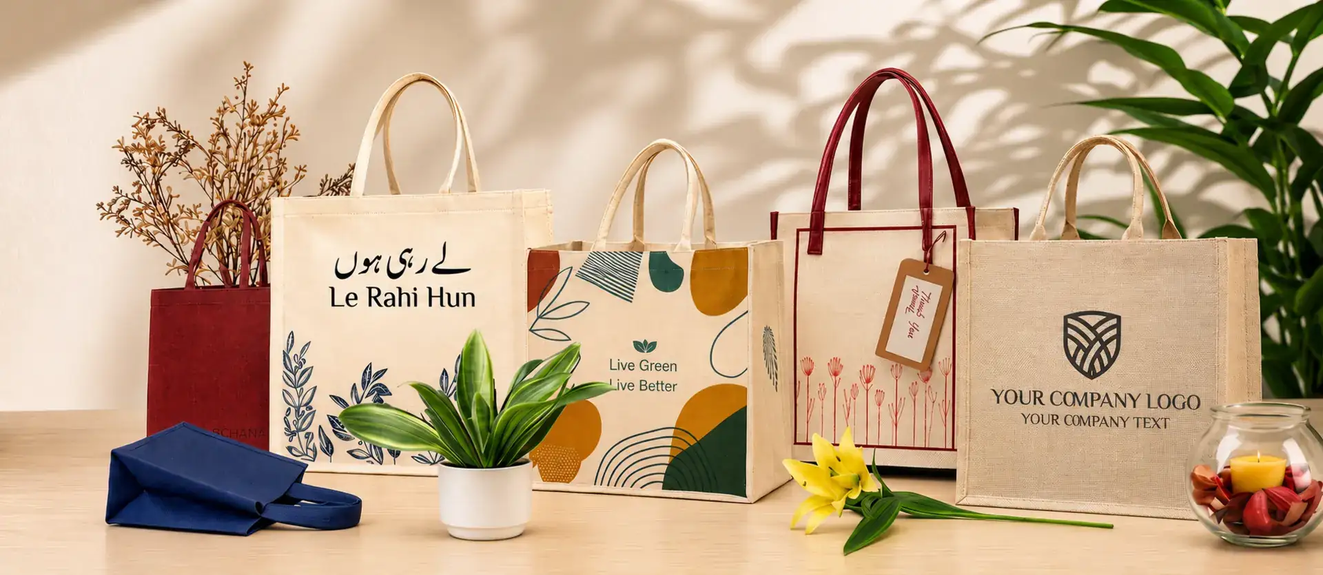 Juco Bags Eco Friendly India — Vadalo Ventures jute cotton blend bag manufacturer