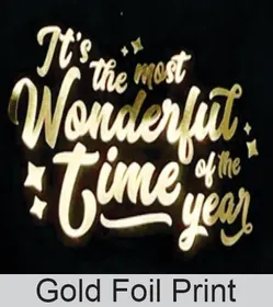 Gold Foil Print Luxury Jute Bags — premium foil stamping printing technique India