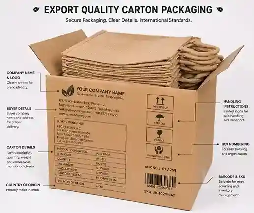 Bag Export from India — Vadalo Ventures global shipping from Kolkata Port