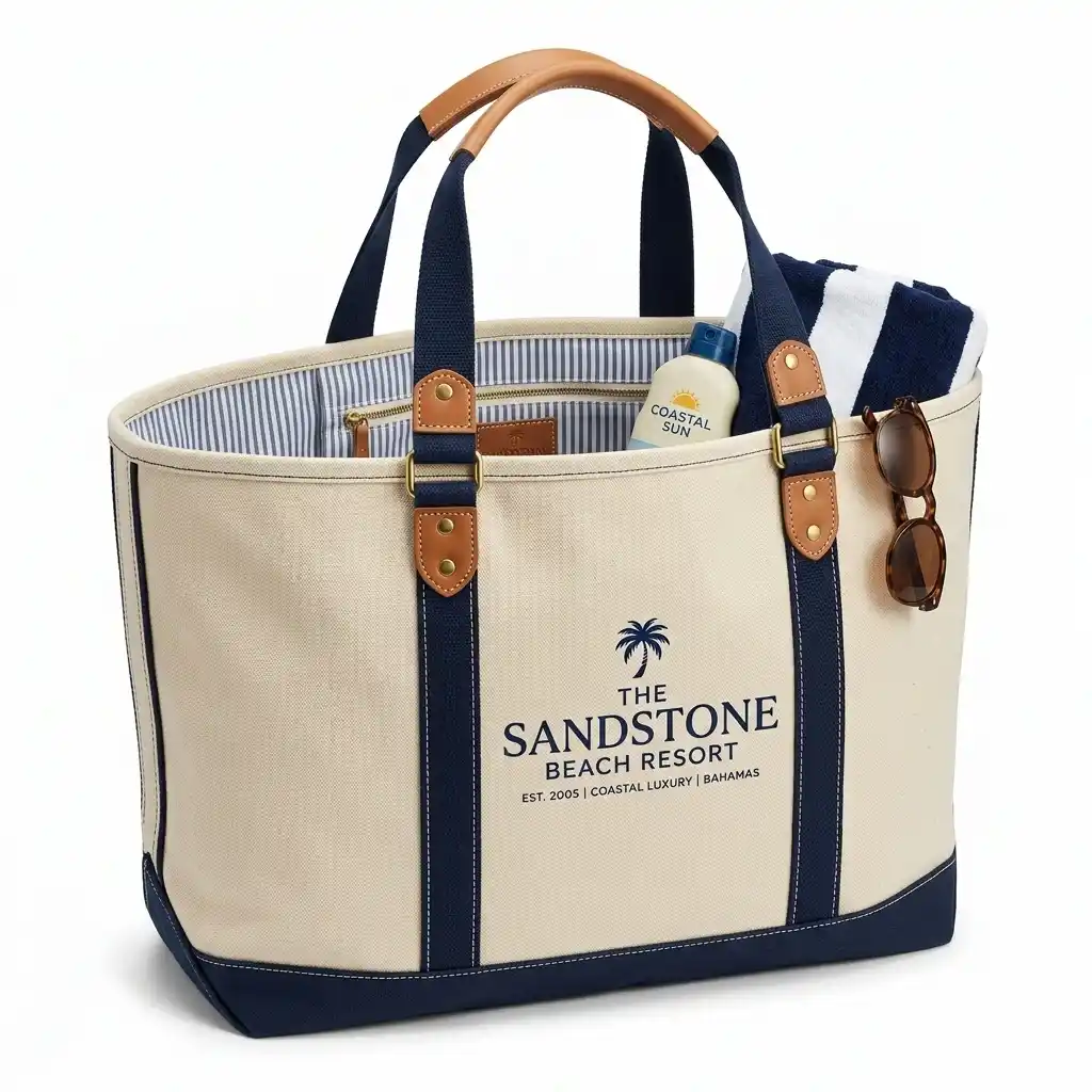 Beach Bags Manufacturer India — custom jute and canvas beach bags from Vadalo Ventures
