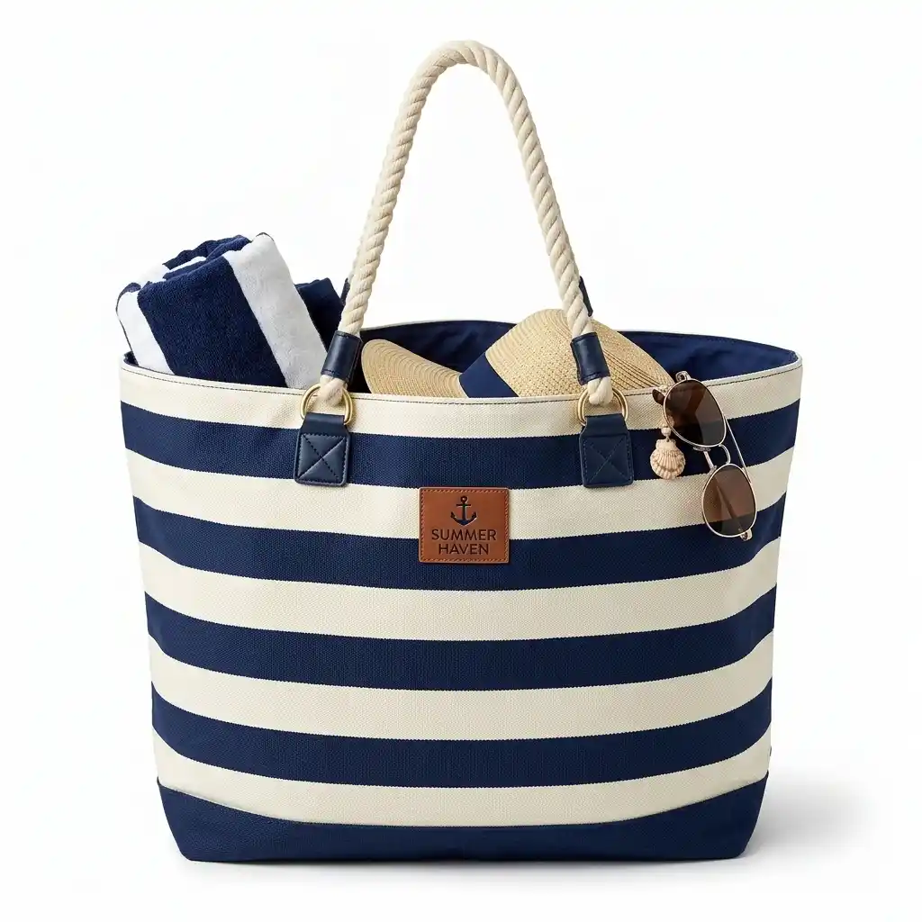 Beach Bags Manufacturer India — custom jute and canvas beach bags from Vadalo Ventures