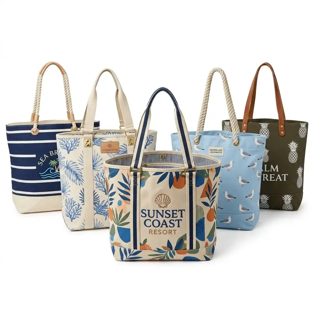 Beach Bags Manufacturer India — custom jute and canvas beach bags from Vadalo Ventures
