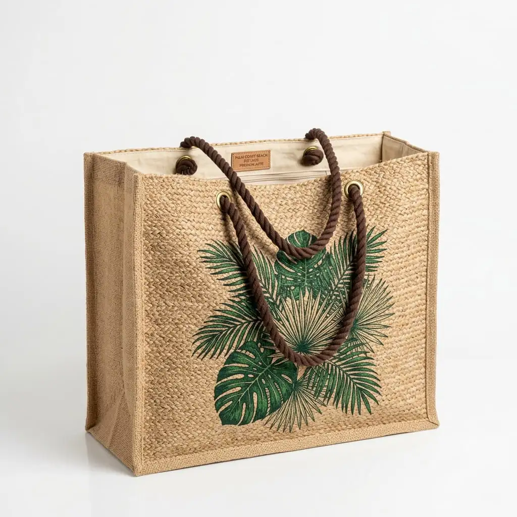 Beach Bags Manufacturer India — custom jute and canvas beach bags from Vadalo Ventures