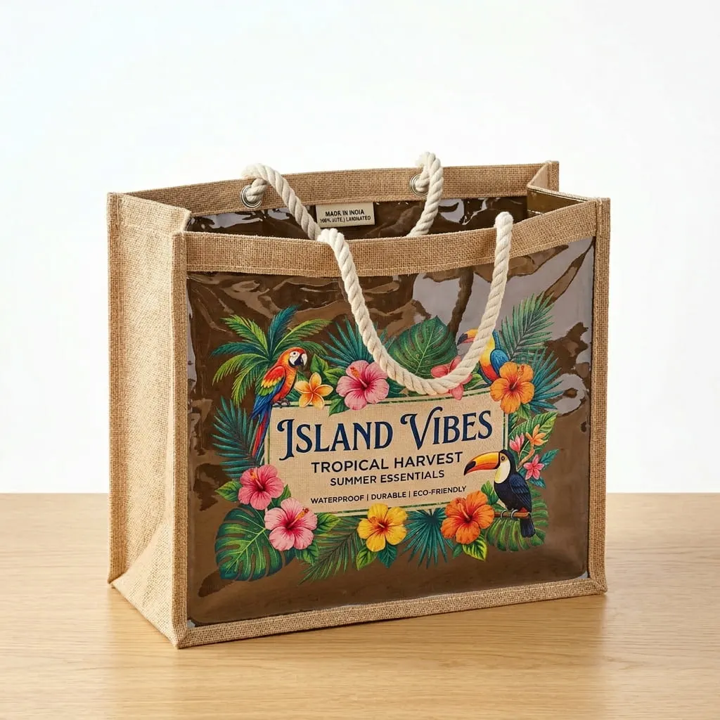 Beach Bags Manufacturer India — custom jute and canvas beach bags from Vadalo Ventures